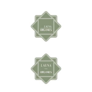 Rucola (momokonishizono)さんのオーガニック化粧品「LAUNA ORGANICS」のロゴ制作への提案