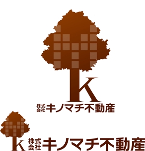 waikeikoさんの「株式会社キノマチ不動産」のロゴ作成への提案