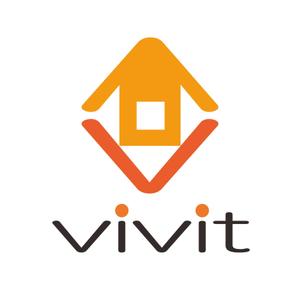 プラスワン・クリエイト／筆描家Kou (monokaki-ya-kou)さんの居抜き物件サイトの『vivit』のロゴへの提案