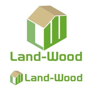 コムデザインルーム (com_design_room)さんの「LandーWood　ランドウッド　どちらでも構いません」のロゴ作成への提案