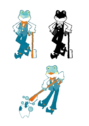 雨音はるじ (amane_haruji)さんの　『カエル』の　キャラクターデザイン  への提案