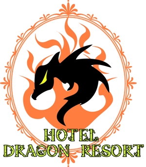。o○☆*゜¨゜RYTHEM 8　*:..。o○☆*゜ (RYTHEM8)さんの「HOTEL DRAGON RESORT」のロゴ作成への提案