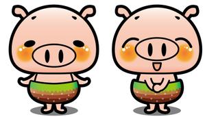 NonnoDesignLabo 片岡希 (NozomiKataoka)さんのしゃぶしゃぶ・串揚げ食べ放題「大地のぶた」のキャラクターデザインへの提案