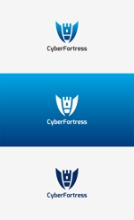 odo design (pekoodo)さんのITセキュリティ会社「Cyber Fortress」のロゴを募集への提案