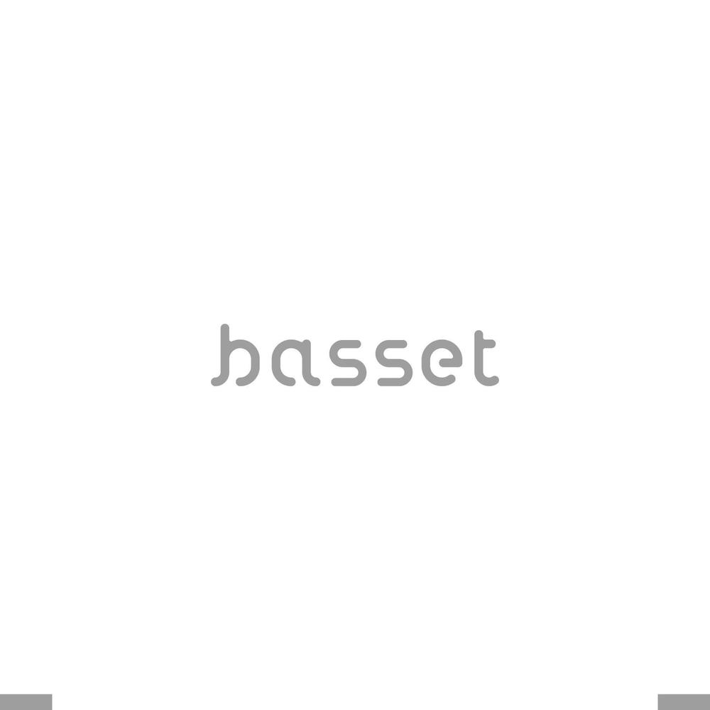美容室　basset（バセット）の店名文字ロゴ