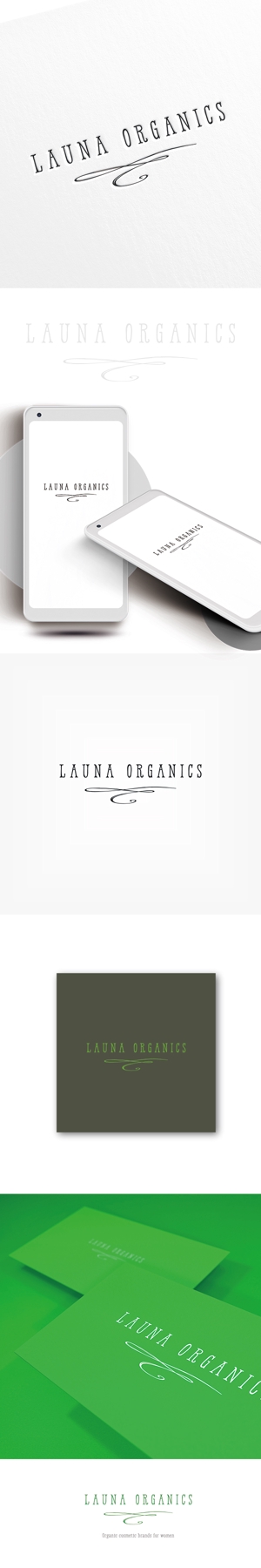 kino (labokino)さんのオーガニック化粧品「LAUNA ORGANICS」のロゴ制作への提案