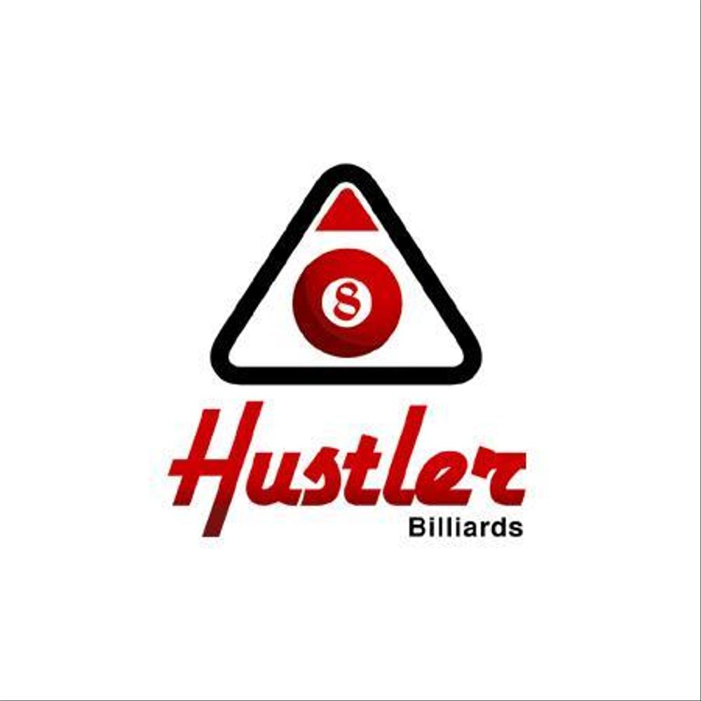 「Billiards　Hustler」のロゴ作成