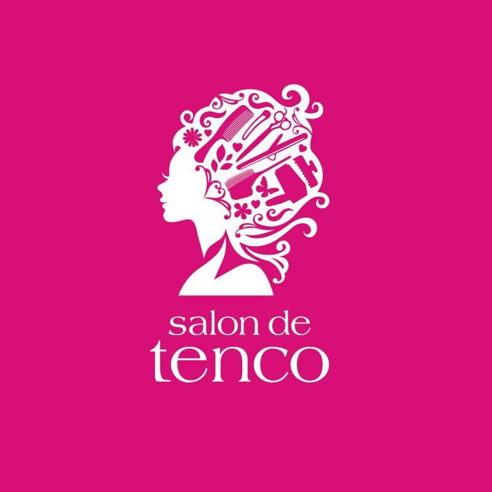 美容院「salon de tenco」のロゴマークのデザイ