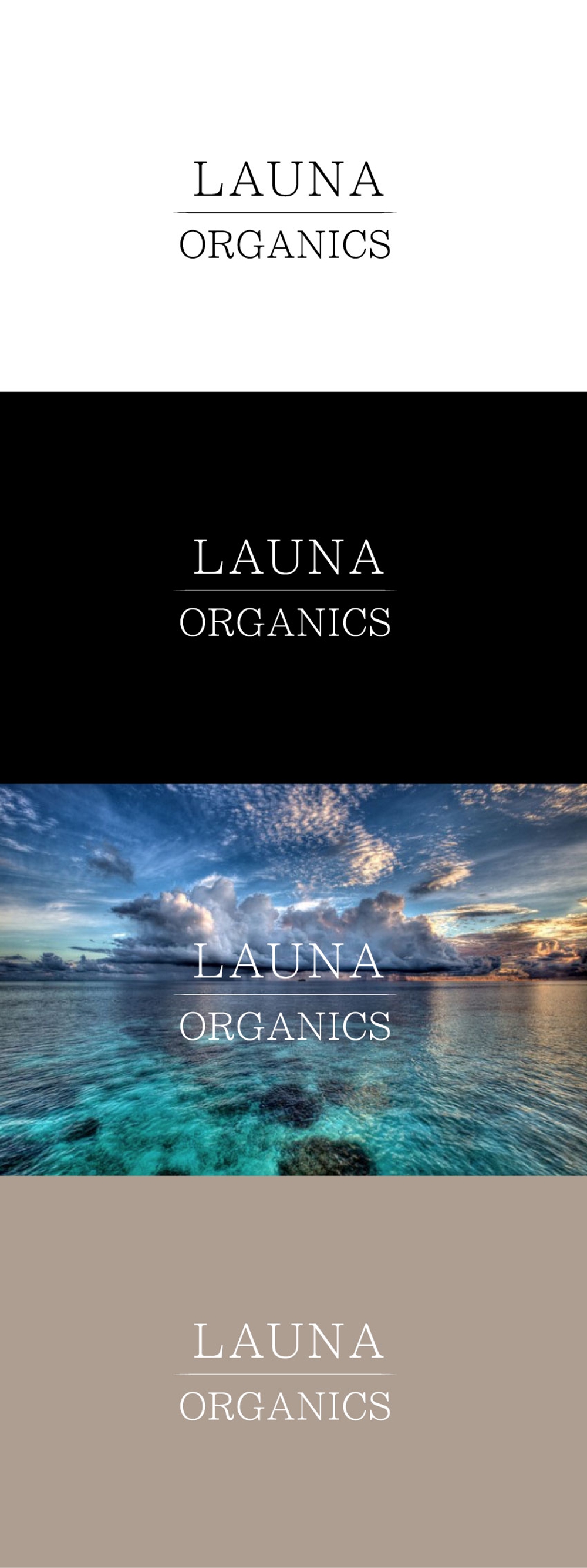オーガニック化粧品「LAUNA ORGANICS」のロゴ制作