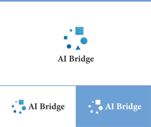 動画サムネ職人 (web-pro100)さんのAI人材紹介サービス  「AI Bridge」のロゴ作成依頼への提案