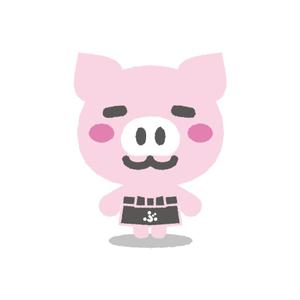 はな (Nanorino)さんのしゃぶしゃぶ・串揚げ食べ放題「大地のぶた」のキャラクターデザインへの提案