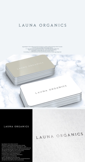 take5-design (take5-design)さんのオーガニック化粧品「LAUNA ORGANICS」のロゴ制作への提案