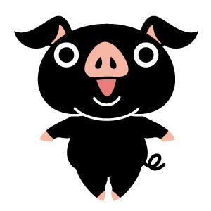 ミツヒダ　リョウコ (ryoko_G)さんのしゃぶしゃぶ・串揚げ食べ放題「大地のぶた」のキャラクターデザインへの提案