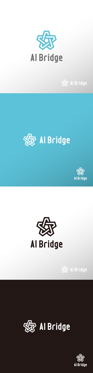 doremi (doremidesign)さんのAI人材紹介サービス  「AI Bridge」のロゴ作成依頼への提案