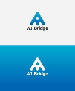 odo design (pekoodo)さんのAI人材紹介サービス  「AI Bridge」のロゴ作成依頼への提案