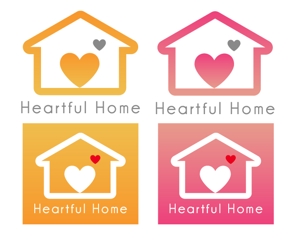 momo ()さんの「Heartful Home ハートフルホーム」のロゴ作成への提案