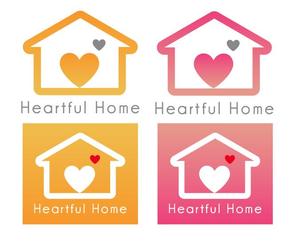 momo ()さんの「Heartful Home ハートフルホーム」のロゴ作成への提案