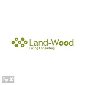 DECO (DECO)さんの「LandーWood　ランドウッド　どちらでも構いません」のロゴ作成への提案