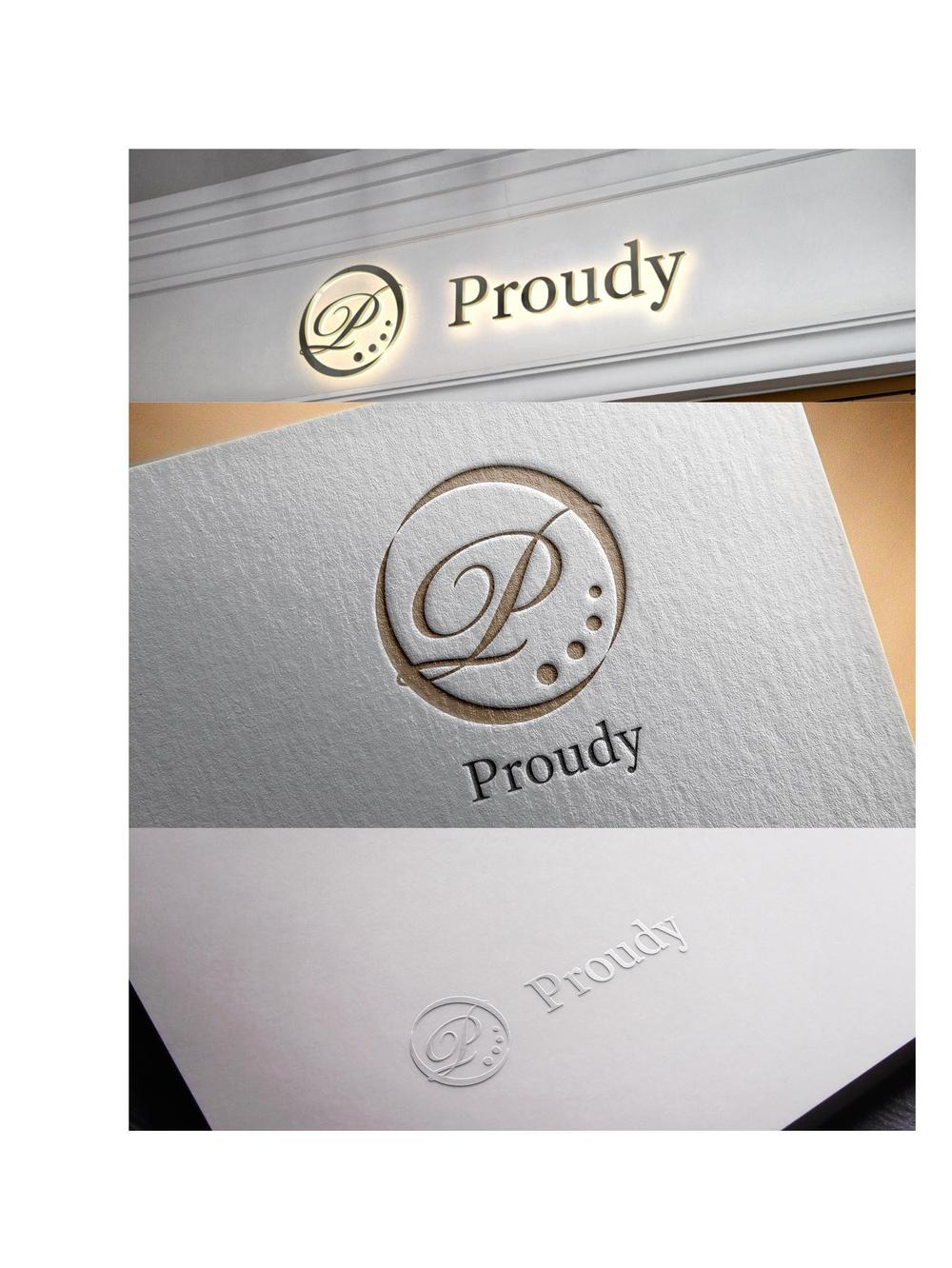 新規オープン 高級エステ　「Proudy 」のロゴ