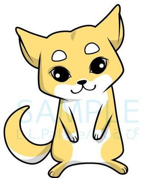 株式会社エルエルパレス／岩気裕司 (elpiy)さんのサイトロゴ用キャラ制作　犬(柴犬ベース)への提案