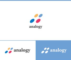 動画サムネ職人 (web-pro100)さんの企業価値評価プロセス「analogy」のロゴへの提案