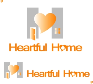 デザイン工房　初咲 (hatsuzaki)さんの「Heartful Home ハートフルホーム」のロゴ作成への提案