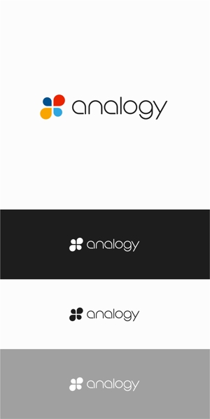 designdesign (designdesign)さんの企業価値評価プロセス「analogy」のロゴへの提案