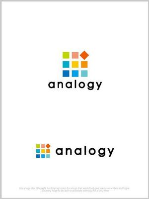 魔法スタジオ (mahou-phot)さんの企業価値評価プロセス「analogy」のロゴへの提案