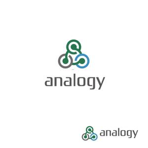 atomgra (atomgra)さんの企業価値評価プロセス「analogy」のロゴへの提案