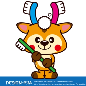 DESIGN-151A (non-wataboushi)さんの歯科医院のかわいいキャラクターデザインへの提案