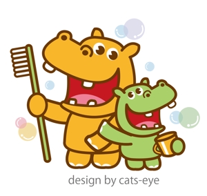 Q-Design (cats-eye)さんの歯科医院のかわいいキャラクターデザインへの提案