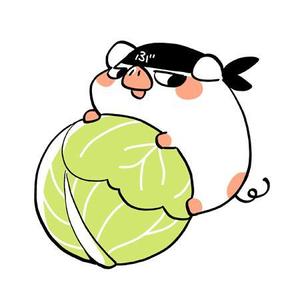 あく (Aku_kanno)さんのしゃぶしゃぶ・串揚げ食べ放題「大地のぶた」のキャラクターデザインへの提案