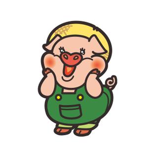 yotsuji (yotsuG)さんのしゃぶしゃぶ・串揚げ食べ放題「大地のぶた」のキャラクターデザインへの提案