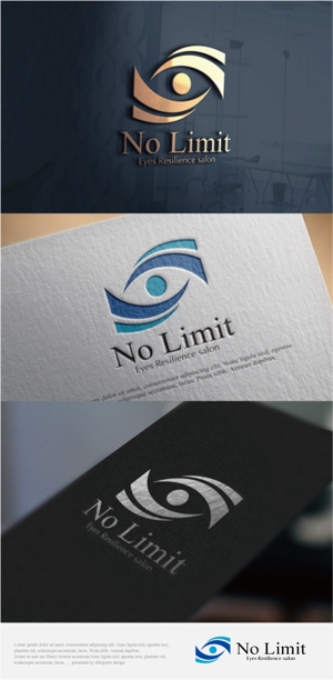 drkigawa (drkigawa)さんのアイケア専門サロン「No Limit」のショップロゴへの提案