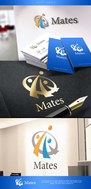 NJONESKYDWS (NJONES)さんのWebプロモーション事業 「Mates」のロゴへの提案