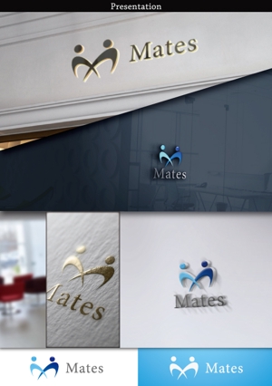 hayate_design ()さんのWebプロモーション事業 「Mates」のロゴへの提案
