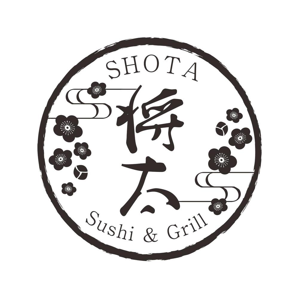 和をイメージした日本食レストランに合うブランド「ロゴ」