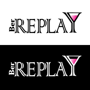 tetuさんのBar「REPLAY」のロゴ作成への提案