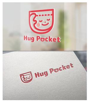 KR-design (kR-design)さんの子育てマッチングアプリ「Hug Pocket」のロゴ　への提案