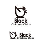 yellow_frog (yellow_frog)さんのチキンフライ「Black Chicken Chips」のロゴへの提案