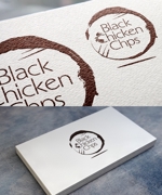 conii.Design (conii88)さんのチキンフライ「Black Chicken Chips」のロゴへの提案