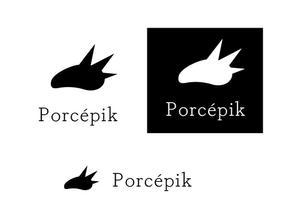 itokir design (itokiri_design)さんのツーリングバッグブランド「Porcépik(ポルケピック)」ロゴ作成への提案