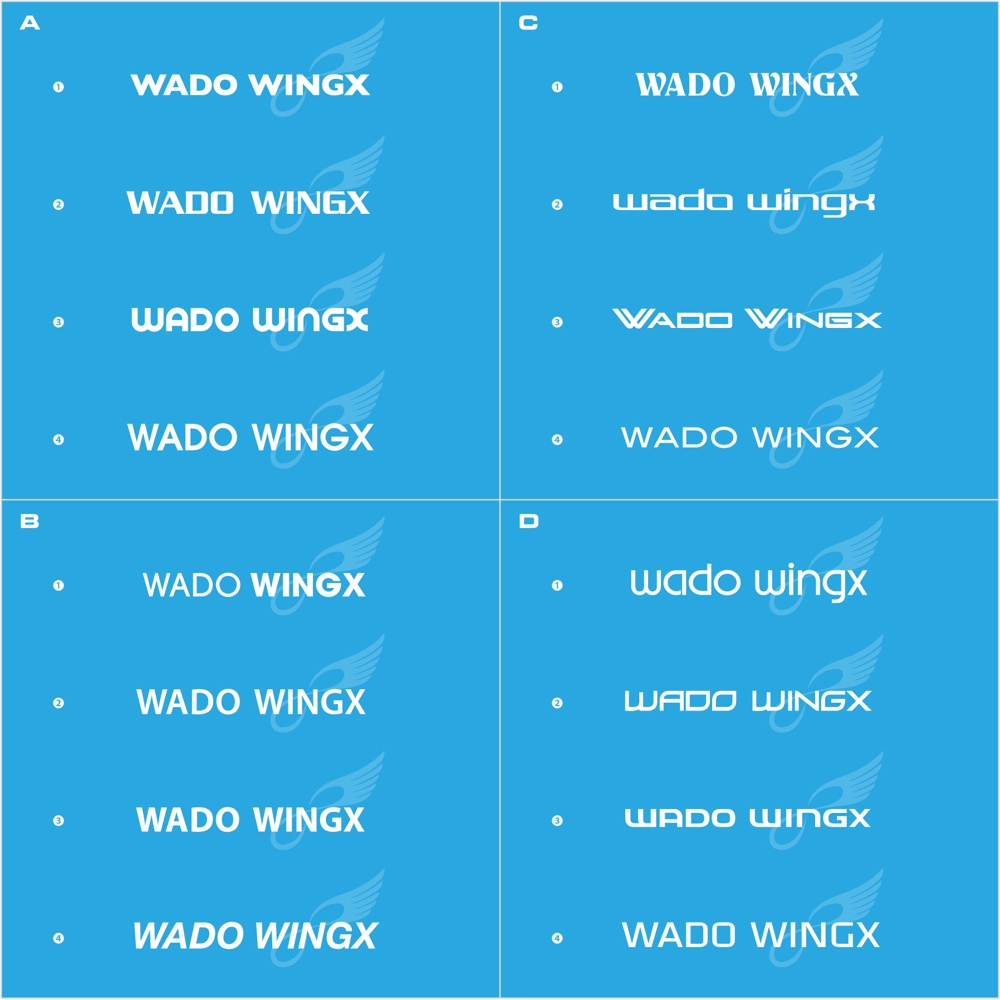 「WADO WINGX」のロゴ作成