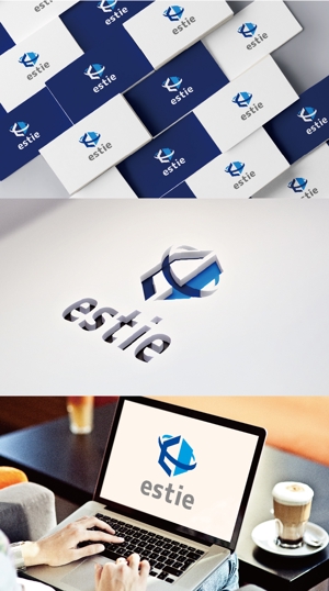 k_31 (katsu31)さんのオフィス検索エンジン「estie」のロゴへの提案