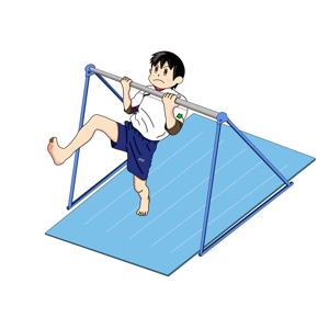 karura (karura2764)さんの【当選者には追加依頼！】体操(鉄棒)をしている子どものイラスト製作への提案