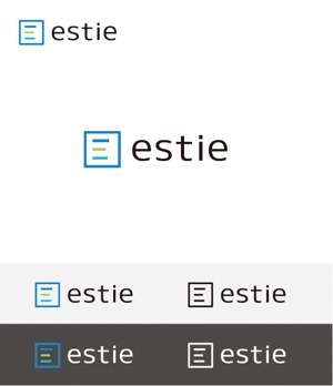 plus X (april48)さんのオフィス検索エンジン「estie」のロゴへの提案