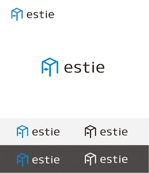 plus X (april48)さんのオフィス検索エンジン「estie」のロゴへの提案
