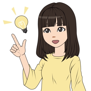 ヤマブ (YAMABu)さんの宮城県仙台市の地域情報ブログ執筆者（女性）のキャラクターデザインへの提案