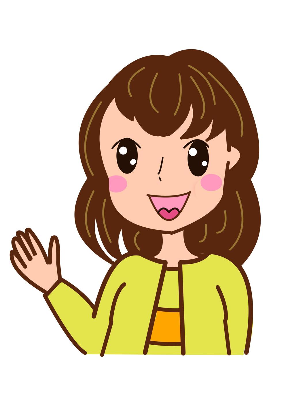 宮城県仙台市の地域情報ブログ執筆者（女性）のキャラクターデザイン