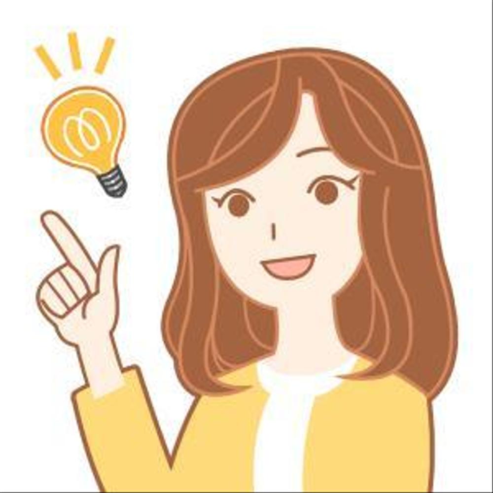 宮城県仙台市の地域情報ブログ執筆者（女性）のキャラクターデザイン
